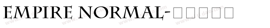 Empire Normal字体转换
